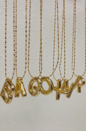ICONIC Bubble Initial Necklace
