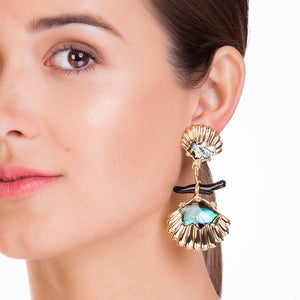 MARIA DOLORES - Marea Double Conch Earrings