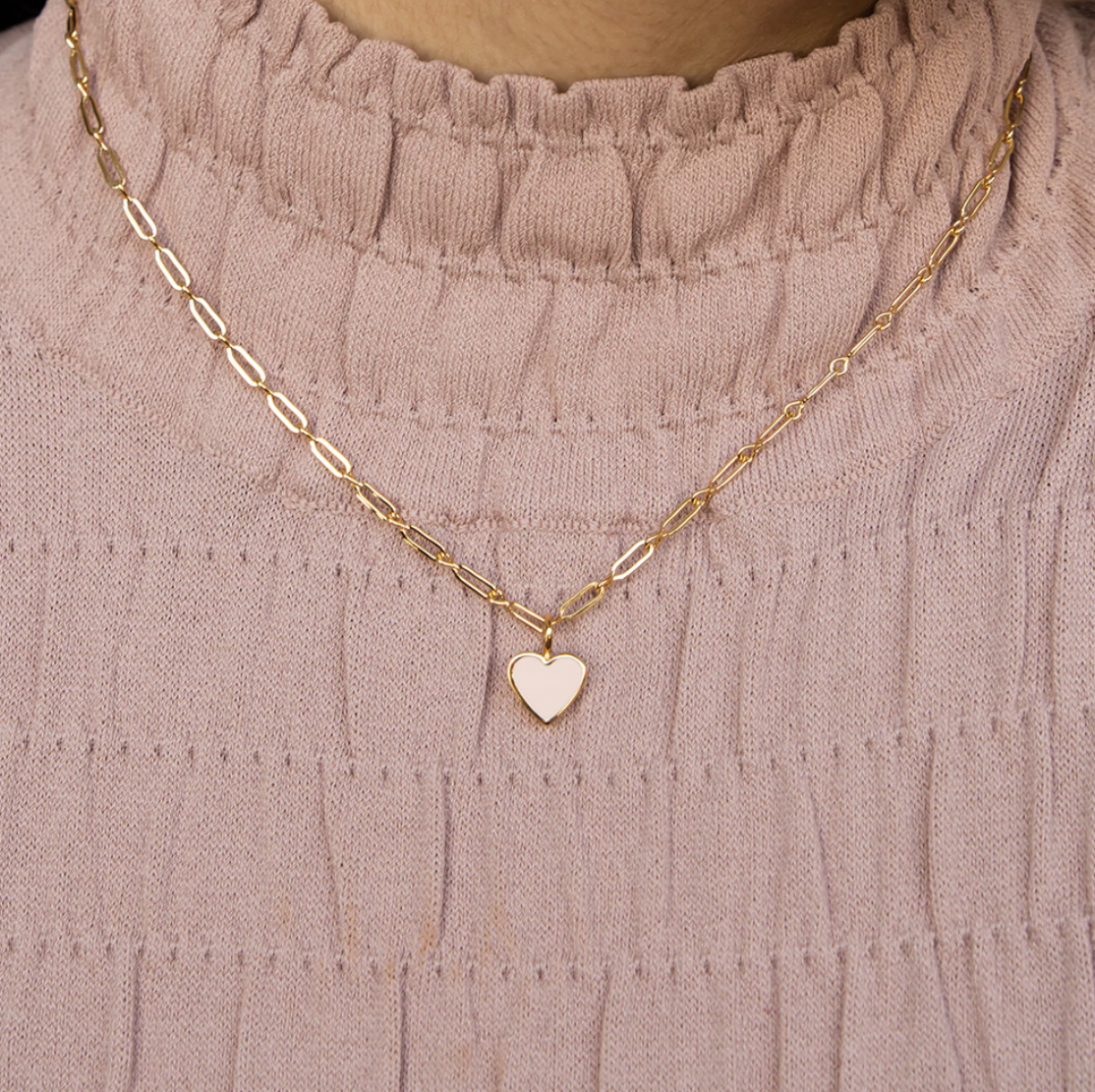 CAROLINA ALATORRE Mini Heart Necklace