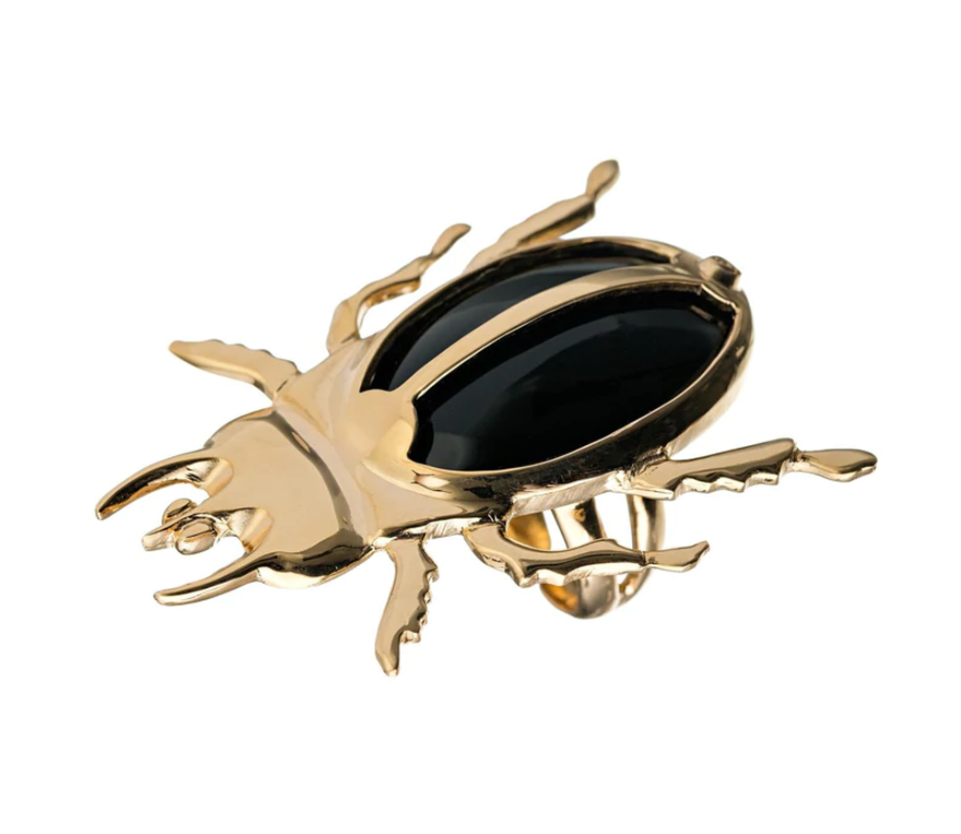 ELENA - Anillo de Escarabajo Oro