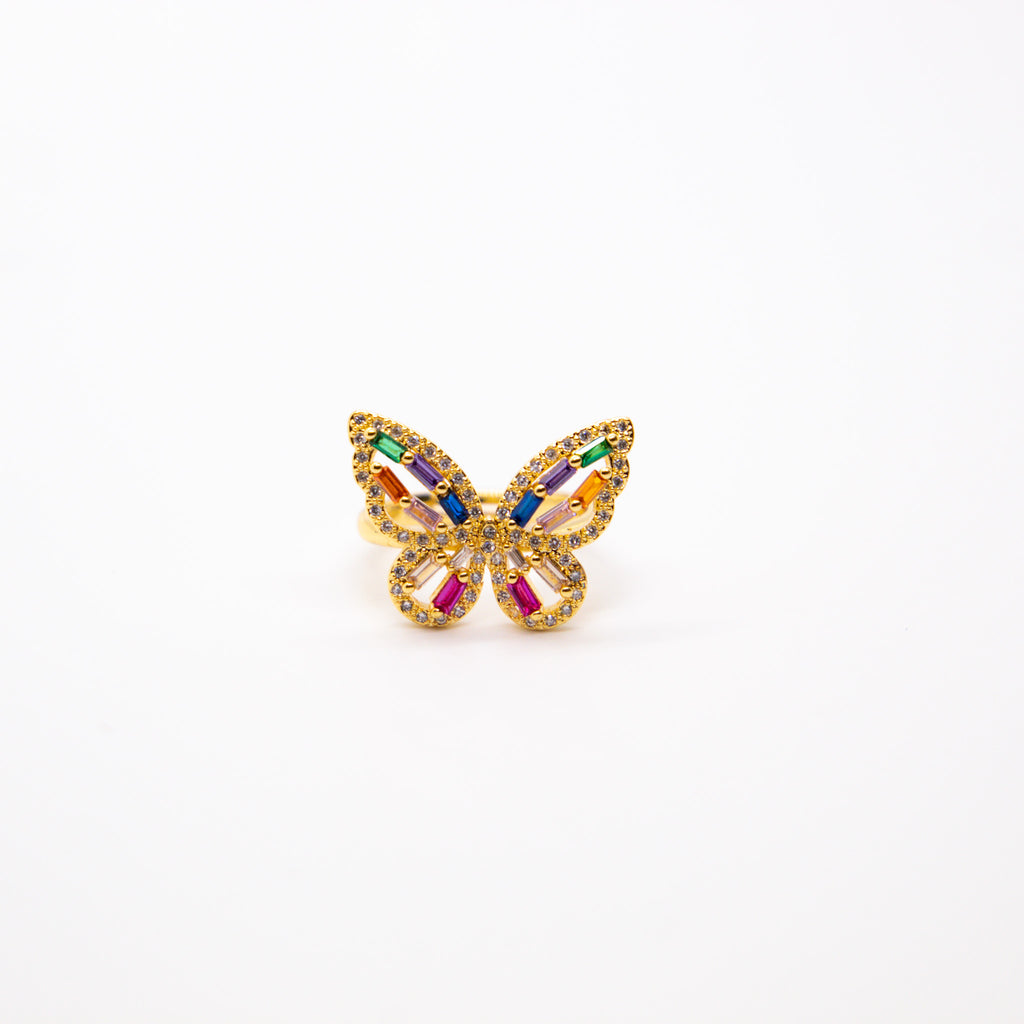 Diamonds Butterfly Ring
